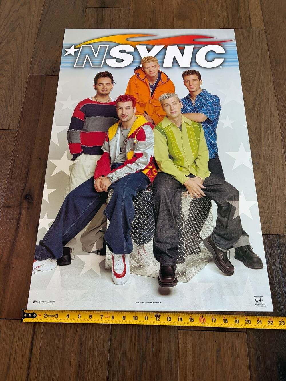Vintage 1999 *NSYNC Stars Poster Winterland Funky Enterprises